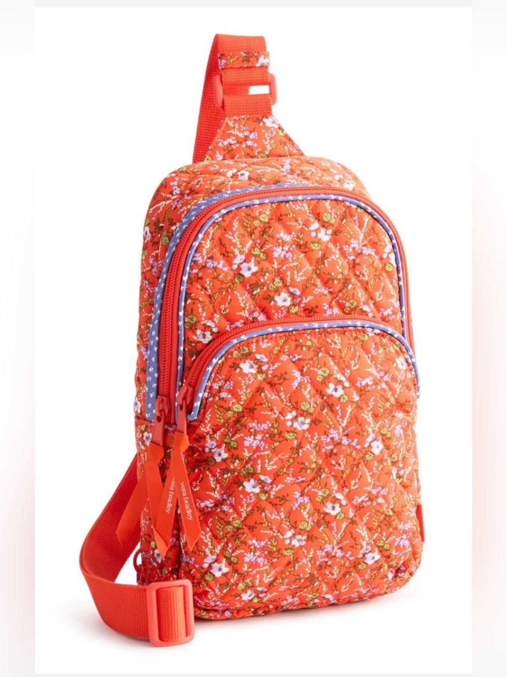 Vera Bradley Lorman Sling Backpack Crossbody NWT Wildflower Sprigs